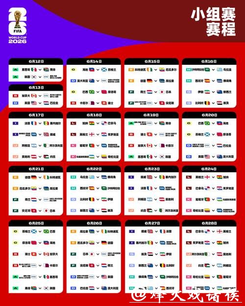 2026世界杯赛程公布及观赛指南 2026世界杯赛程公布及观赛指南